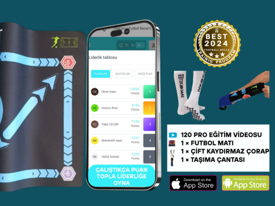 TEKNİKMAT 120 Futbol Eğitim Paketi 2 | KAYDIRMAZ ÇORAP | FUTBOL MATI HEDİYELİ