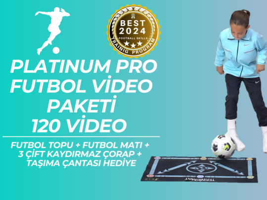 TEKNİKMAT PLATINUM 120 PRO FUTBOL EĞİTİM VİDEO PAKETİ | FUTBOL TOPU, KAYDIRMAZ ÇORAP VE FUTBOL MATI HEDİYELİ