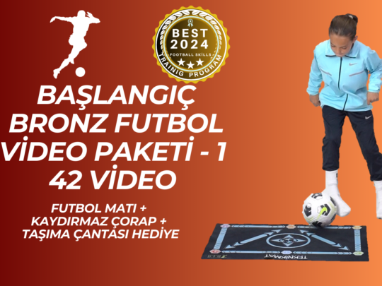 TEKNİKMAT BAŞLANGIÇ SEVİYESİ FUTBOL EĞİTİM VİDEO PAKETİ -1 | KAYDIRMAZ ÇORAP VE FUTBOL MATI HEDİYELİ (42 Videolu)